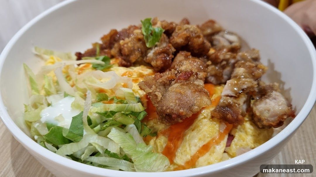 Fried Chicken and Egg Rice Bowl