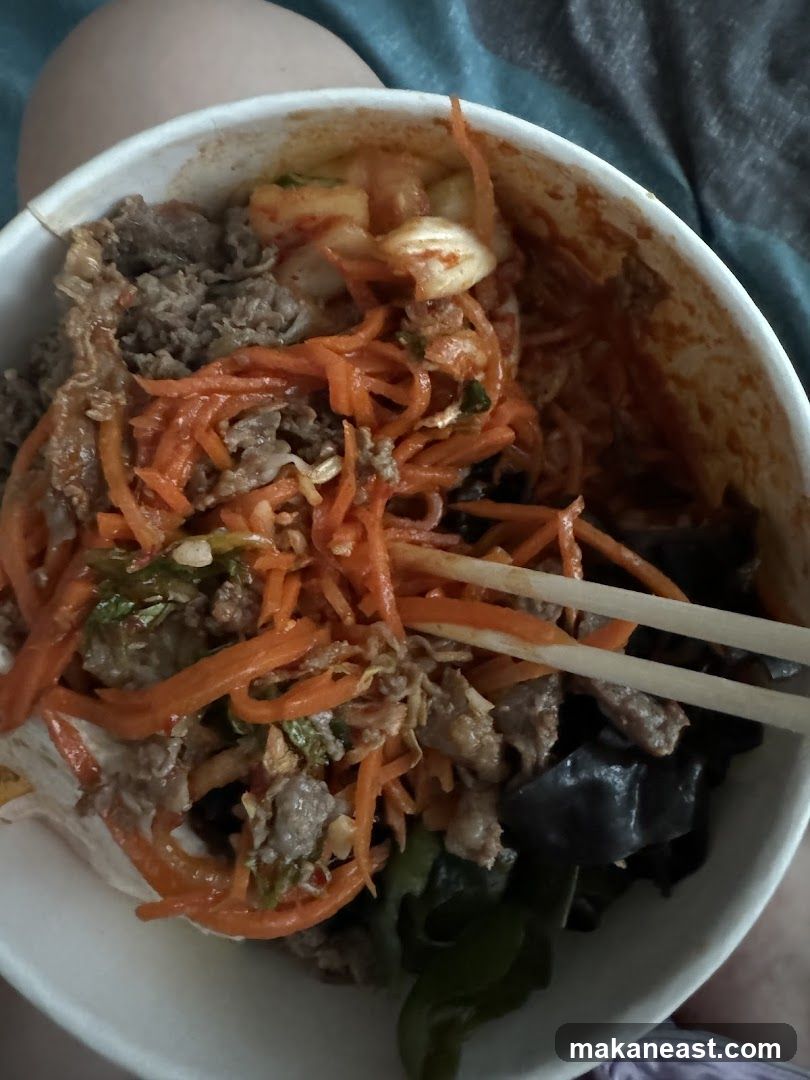 Bibimbap in a bowl