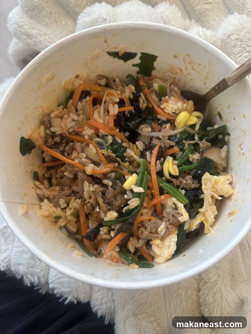Bibimbap in a Bowl