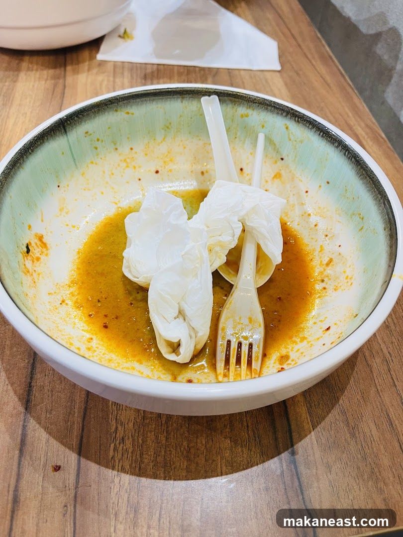 Empty Bowl with Utensils