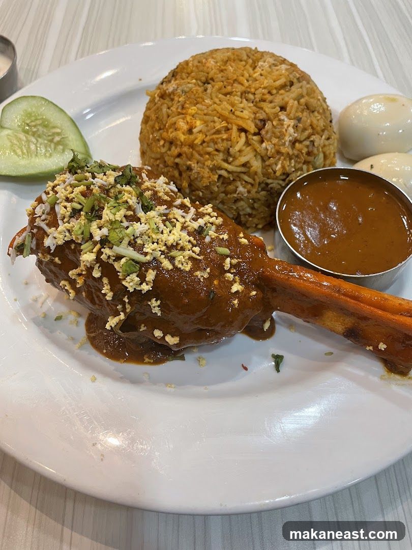 Lamb Shank with Rice and Eggs