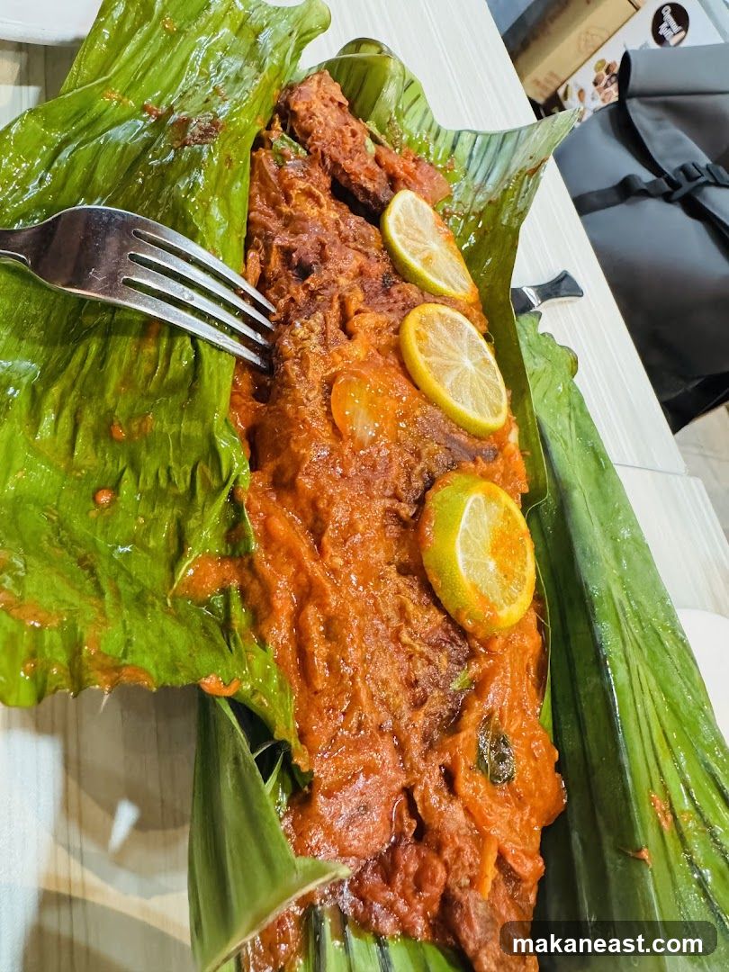 Fish dish with lemon slices