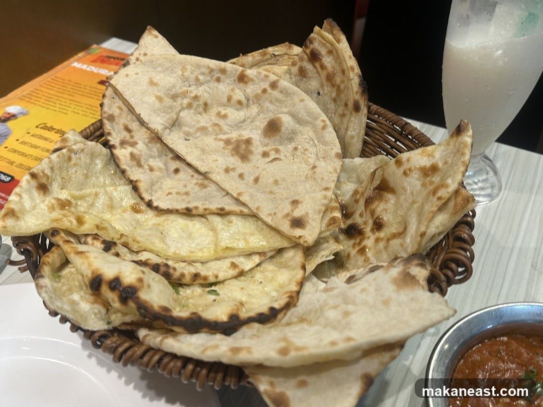 Basket of Naan Bread