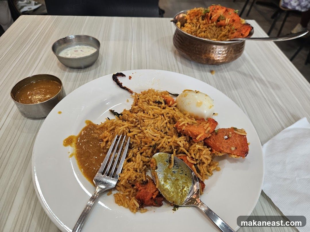 Chicken Biryani with Sides