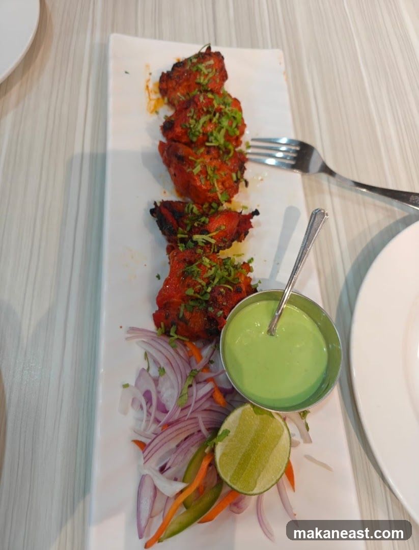 Chicken Tikka with Mint Chutney