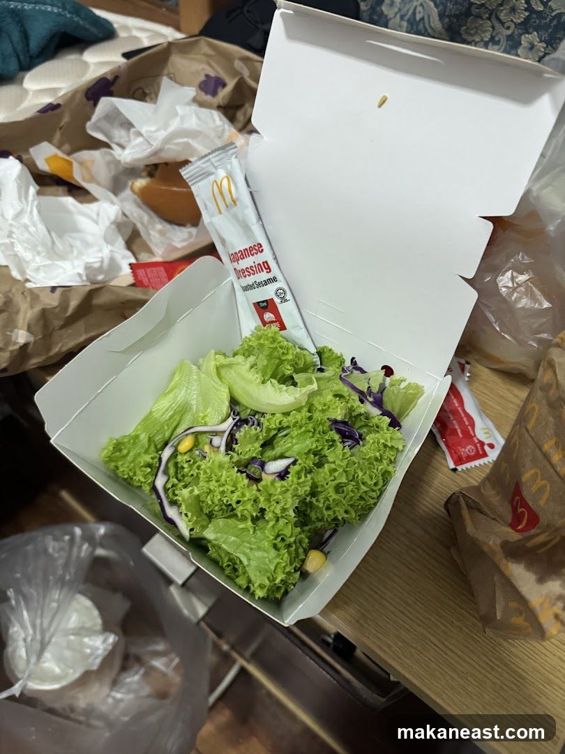 McDonald's Salad with Japanese Dressing