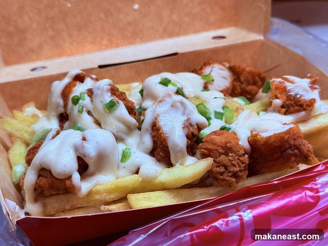 Chicken and Fries with Sauce