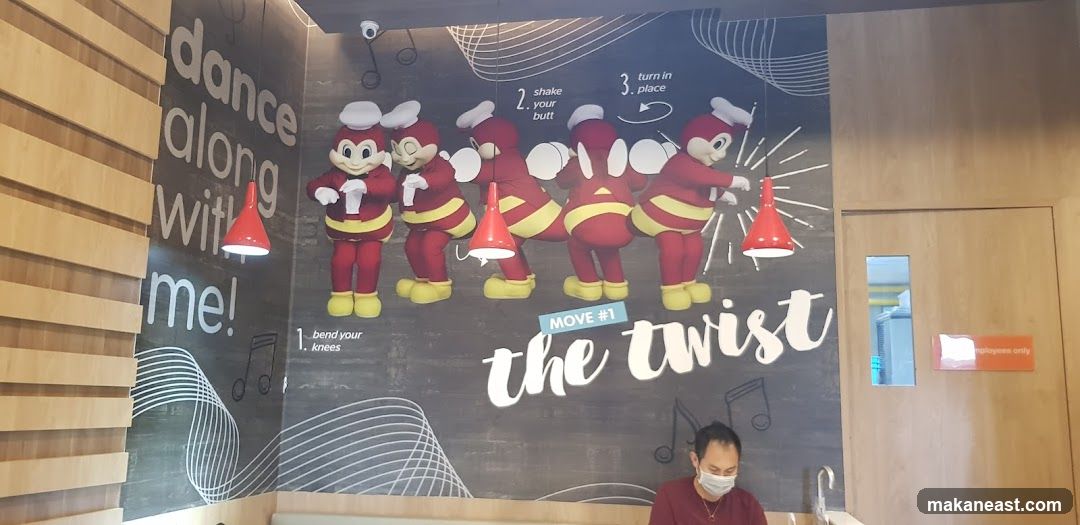Wall Mural with Dancing Characters
