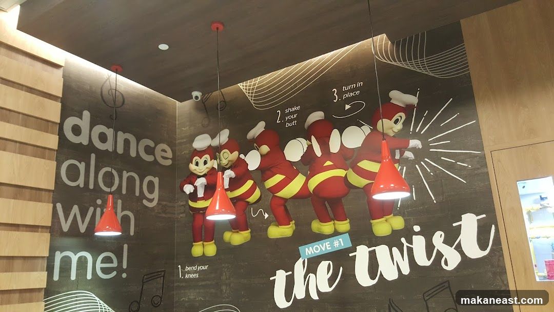Wall Mural with Dancing Mascot