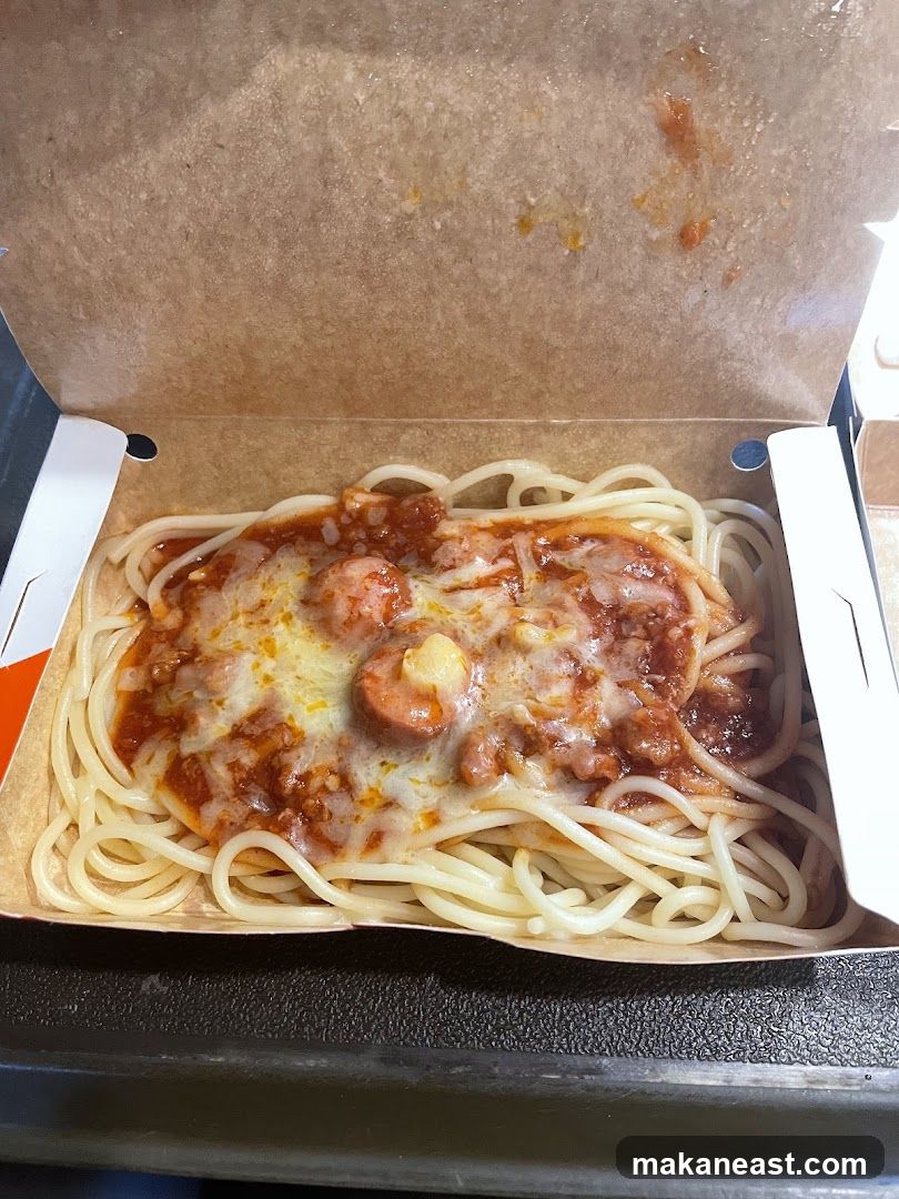 Spaghetti with Meat Sauce and Cheese