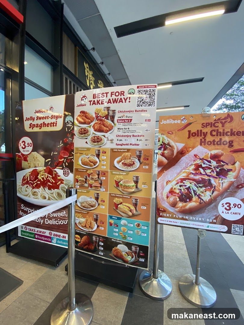 Jollibee Take-Away Menu
