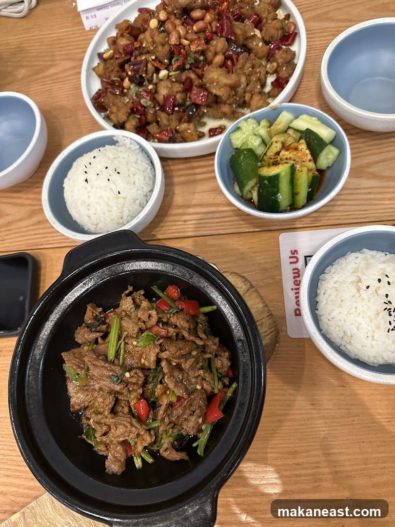 Chinese Food Spread