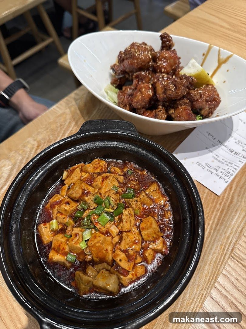 Two dishes on a table