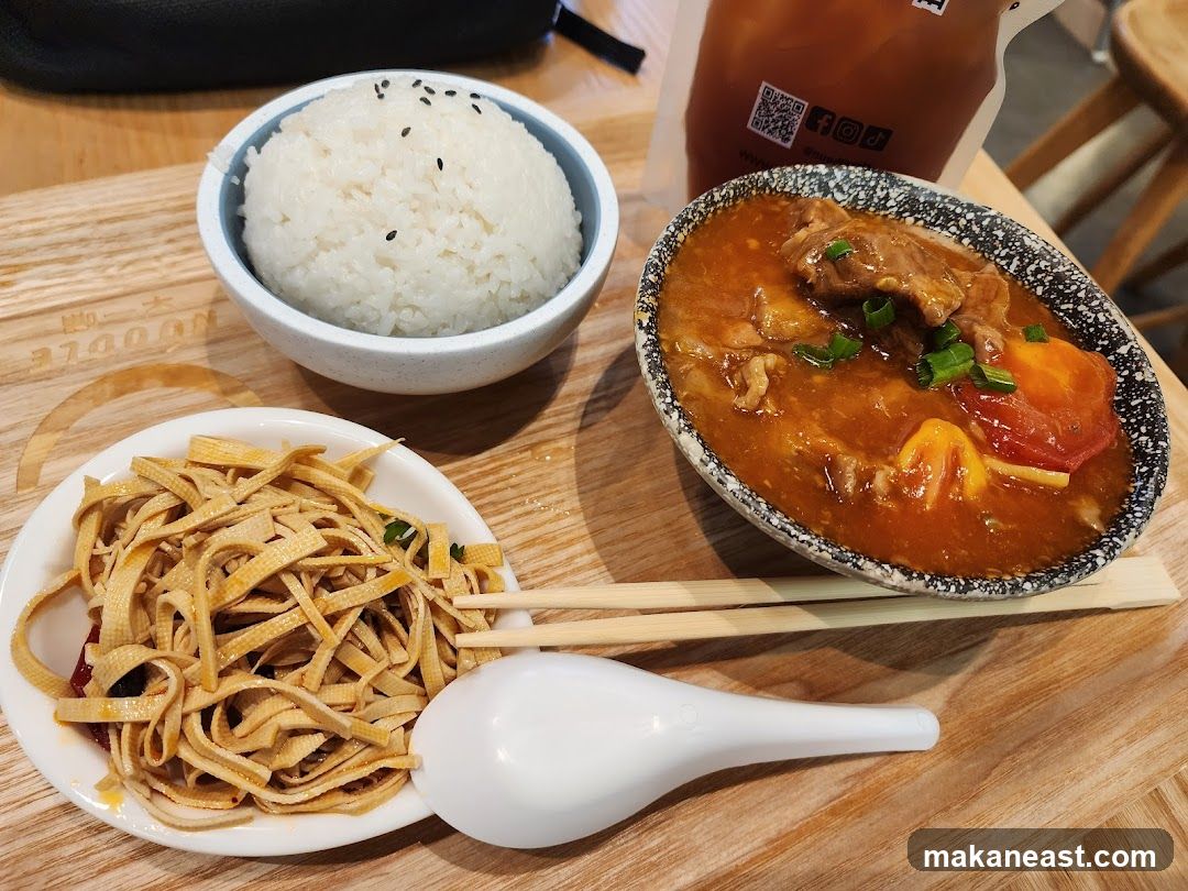 Meal with Rice and Stew