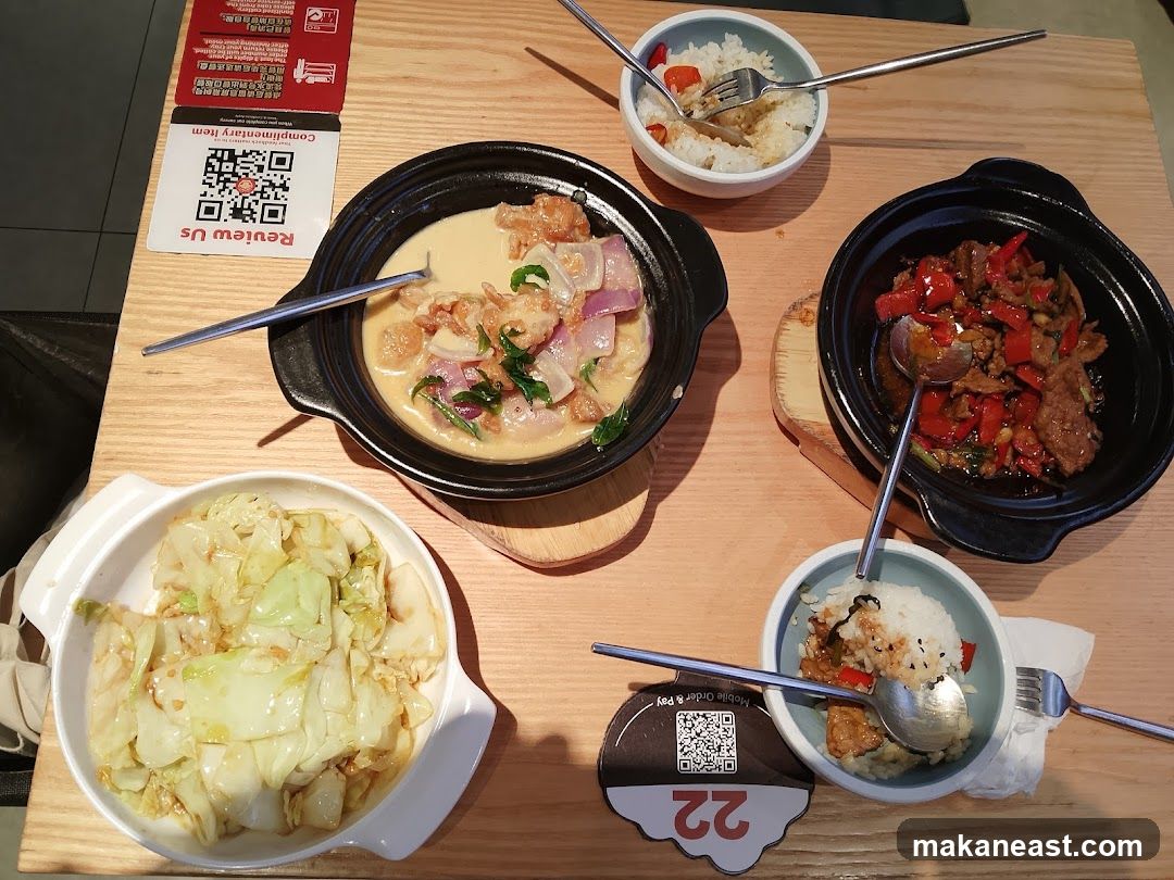 Table with food