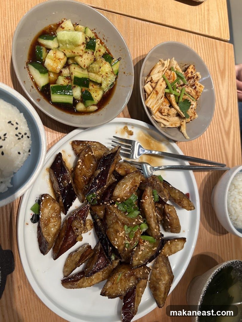 Table with Asian Dishes