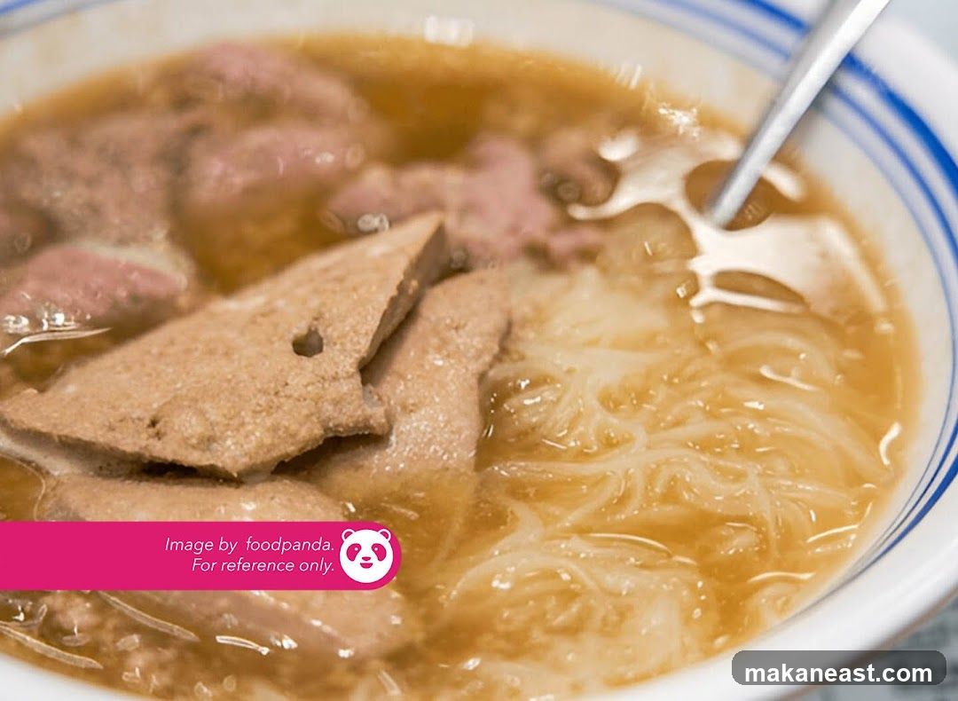 Bowl of Noodles with Liver
