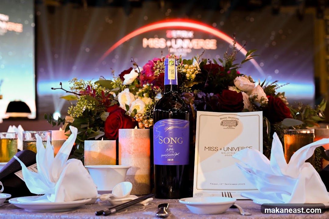 Table setting at Miss Universe Malaysia 2025 event