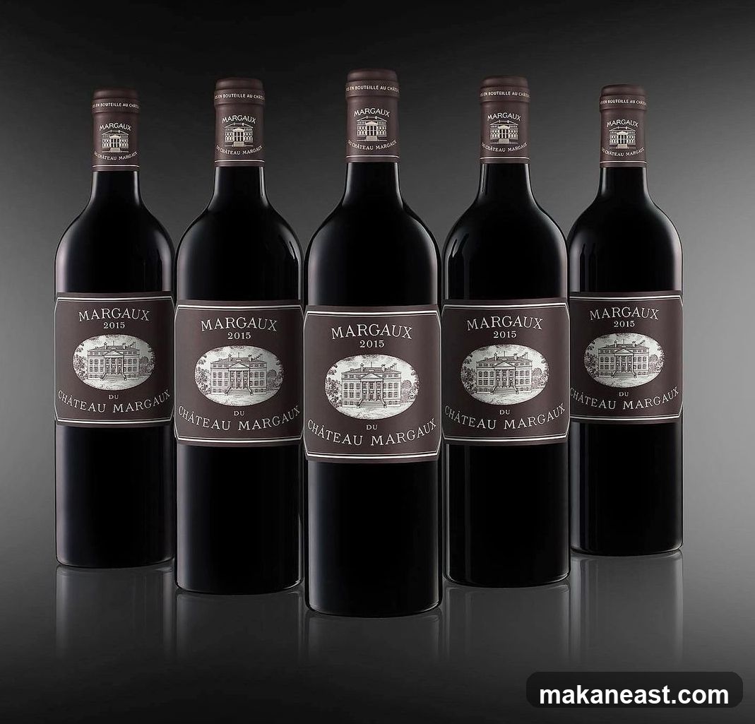 Five bottles of wine