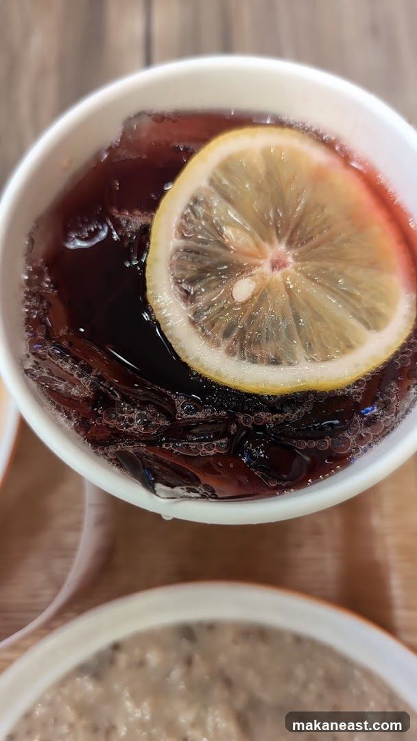 Beverage with Lemon Slice