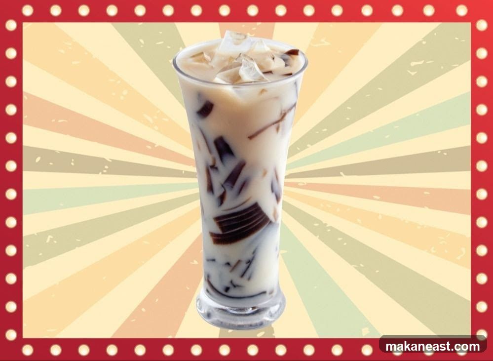 Iced Grass Jelly Drink