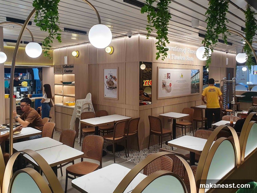 Restaurant Interior with Seating and Collection Counter