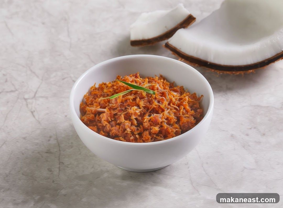Coconut and Shredded Meat Dish