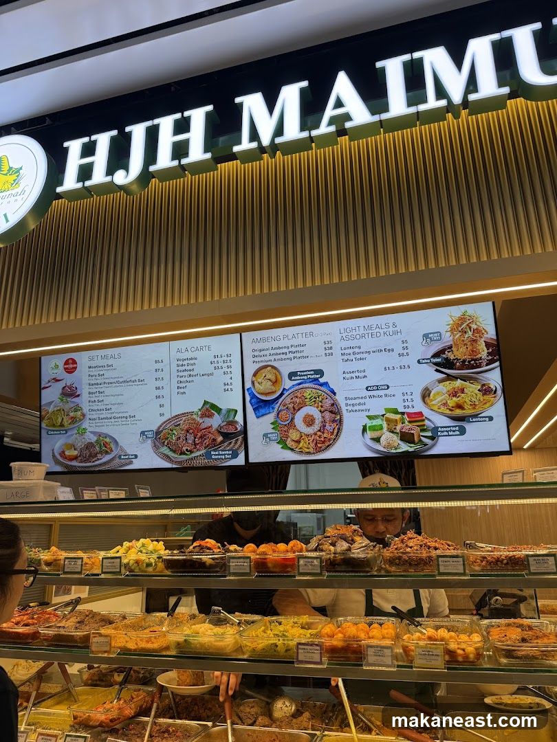 HJH MAIMU Menu