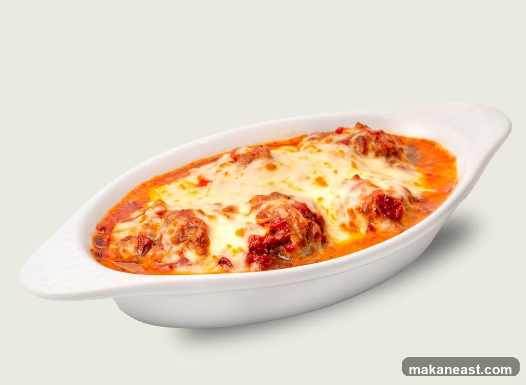 Baked Meatballs with Cheese