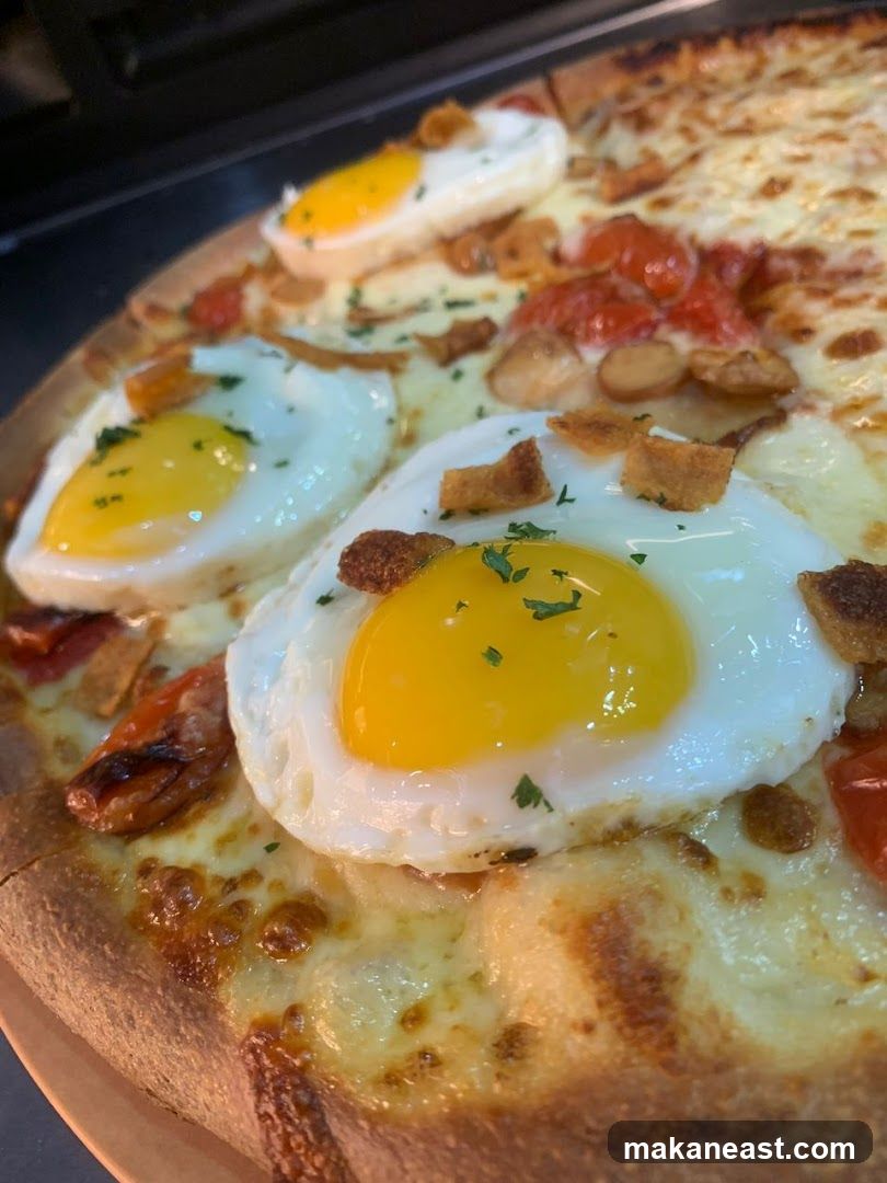 Pizza with Fried Eggs