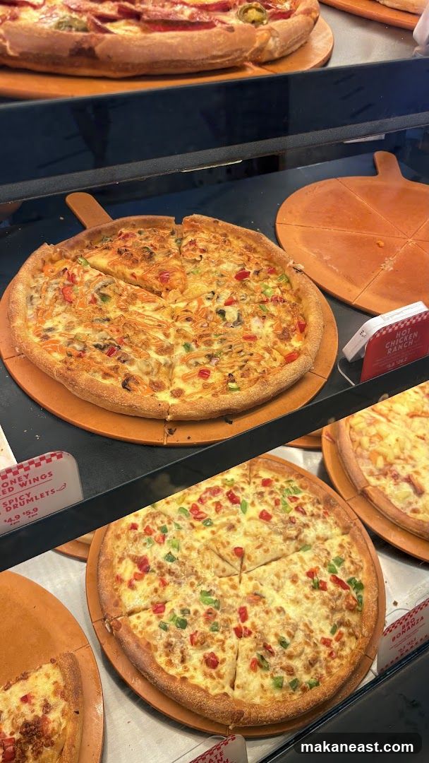 Pizzas on Display