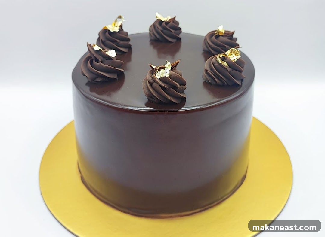 Chocolate Mirror Glaze Cake