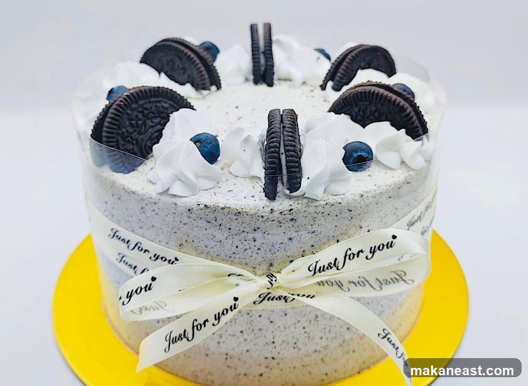 Oreo and Blueberry Cake