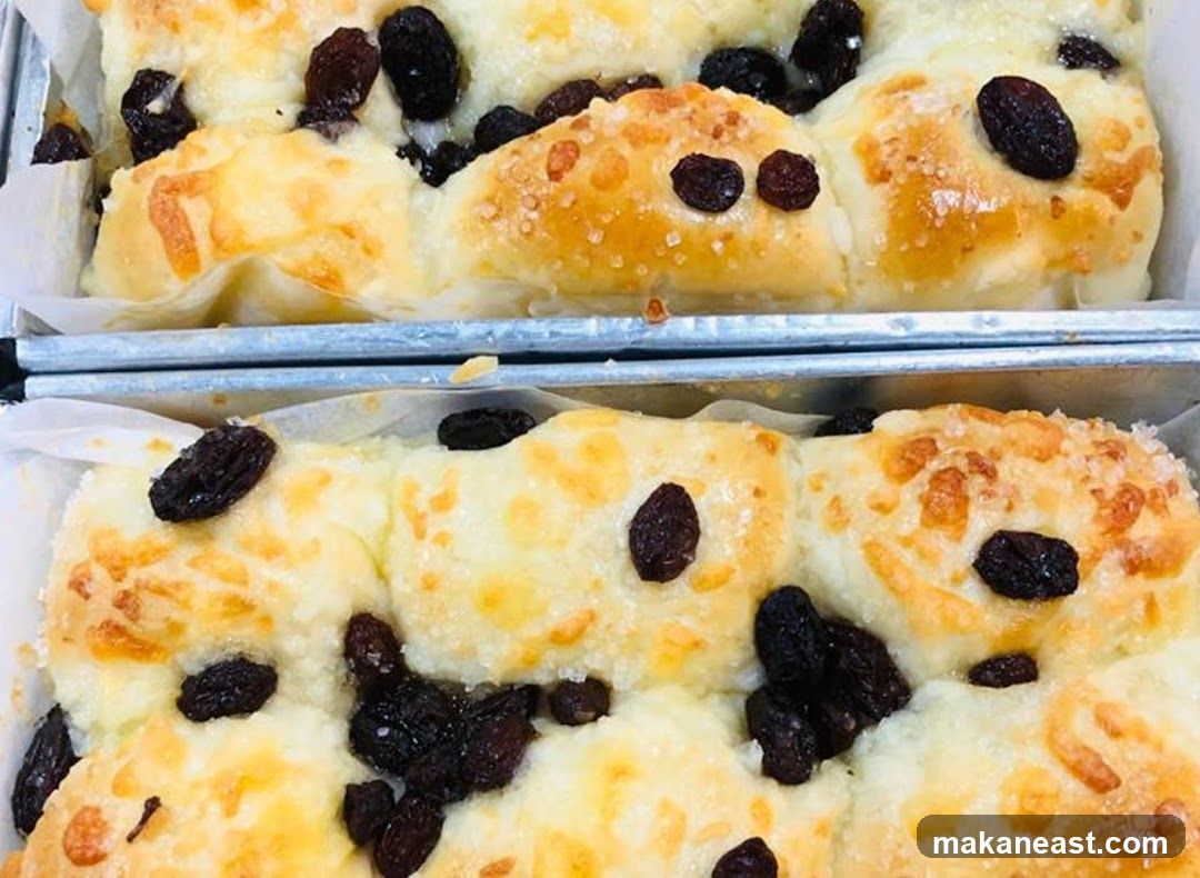 Raisin and Cheese Bread Rolls