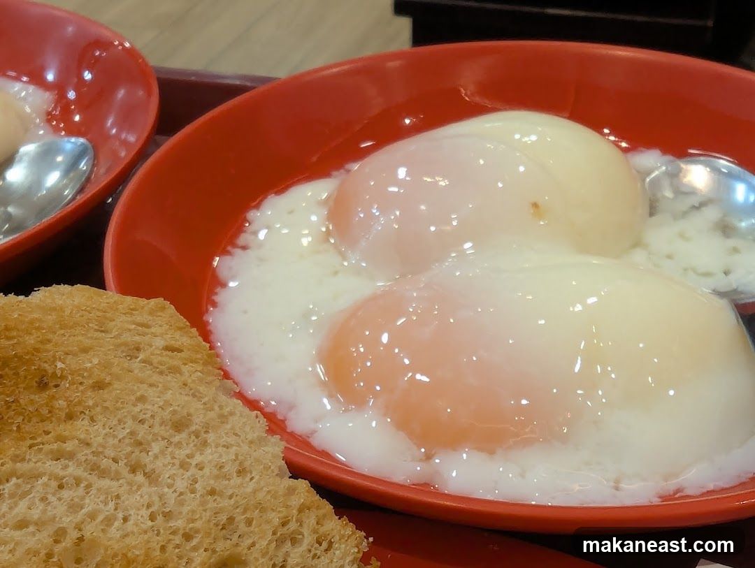 Soft-boiled eggs with toast
