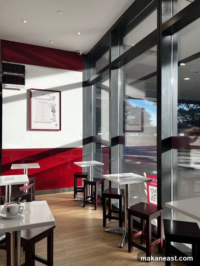 Cafe Interior with Tables and Chairs