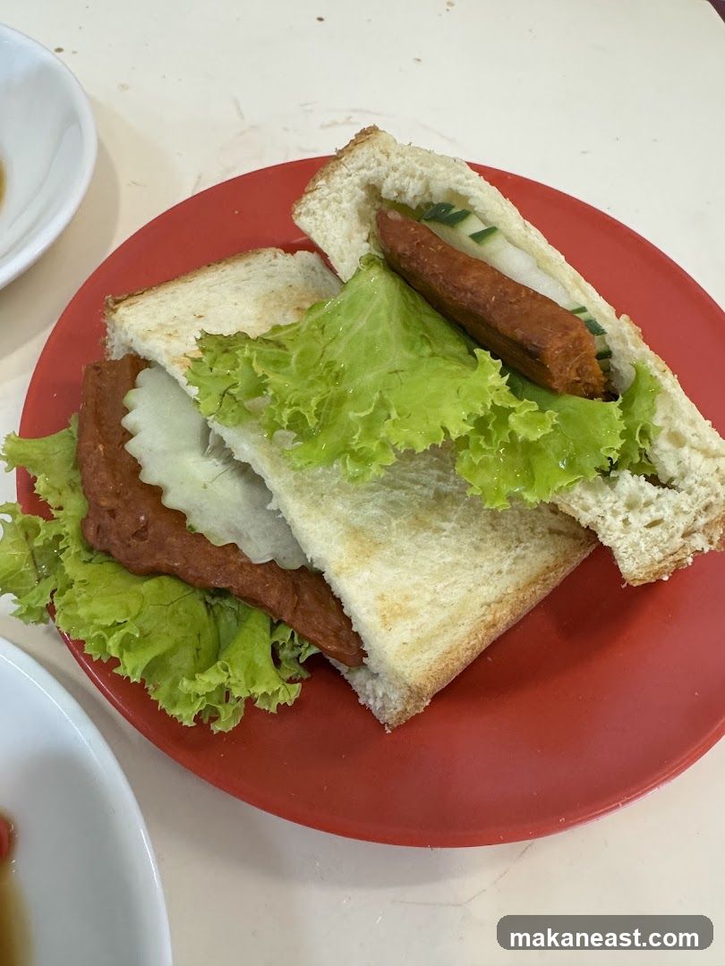 Sandwich on a Red Plate