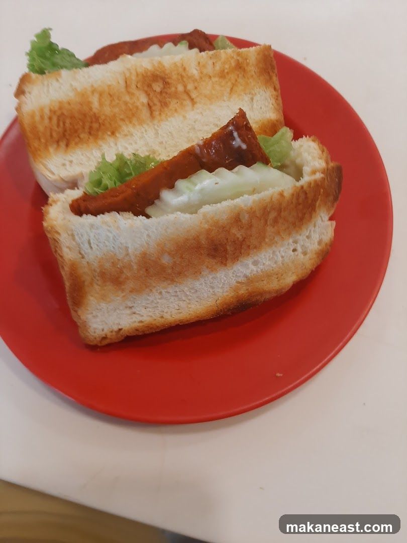 Sandwiches on a Red Plate