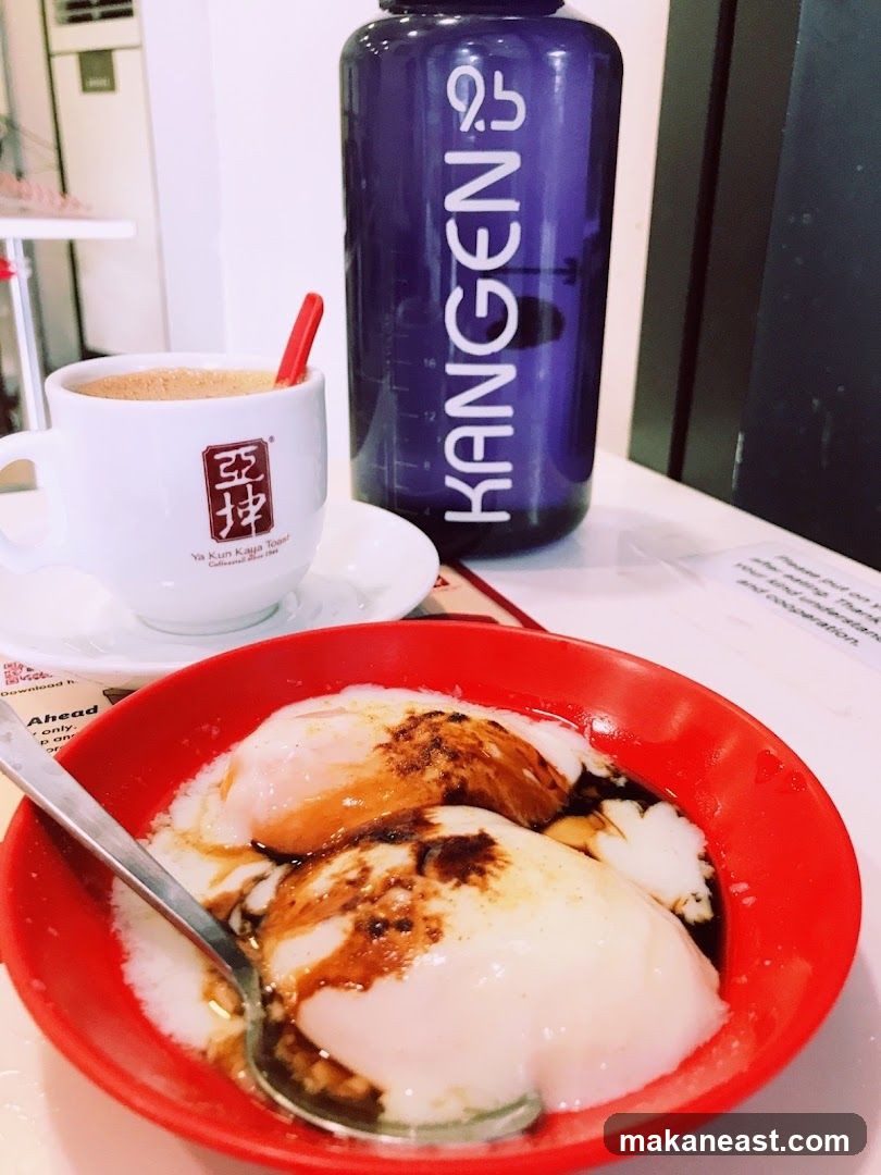 Soft-boiled eggs and coffee