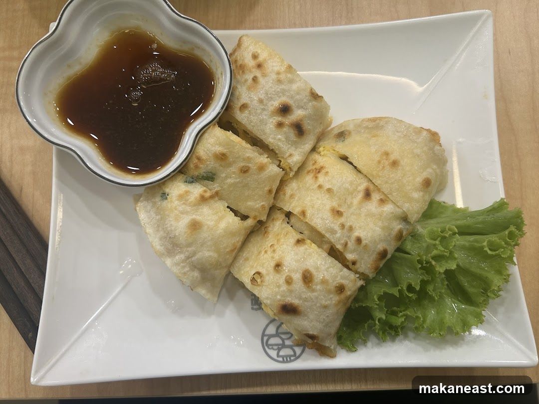 Scallion Pancake with Dipping Sauce
