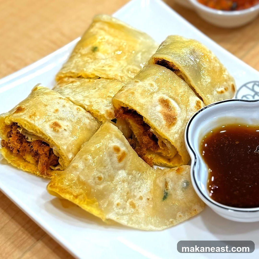 Savory Wraps with Dipping Sauce