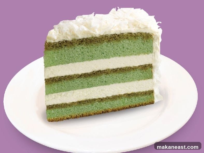 Layered Green and White Cake