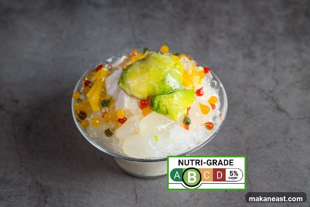 Dessert with Nutri-Grade Label
