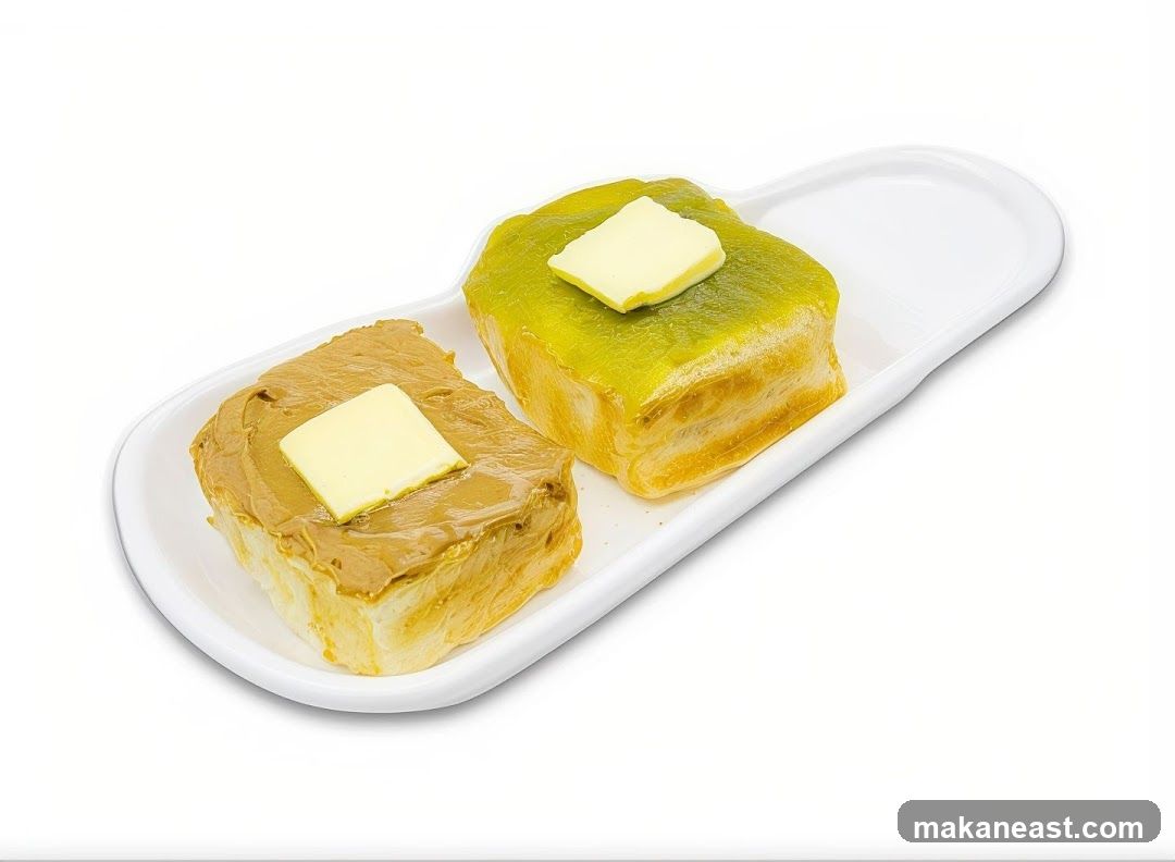 Peanut Butter and Pandan Toast