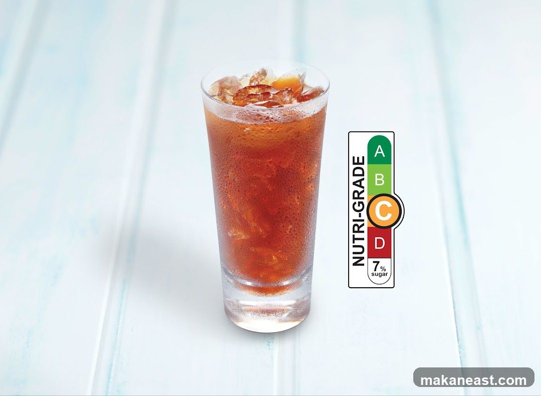Iced Tea with Nutri-Grade Label