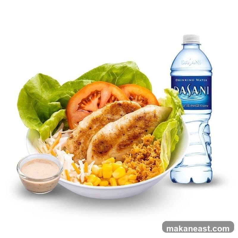 Chicken Salad Bowl with Dasani Water