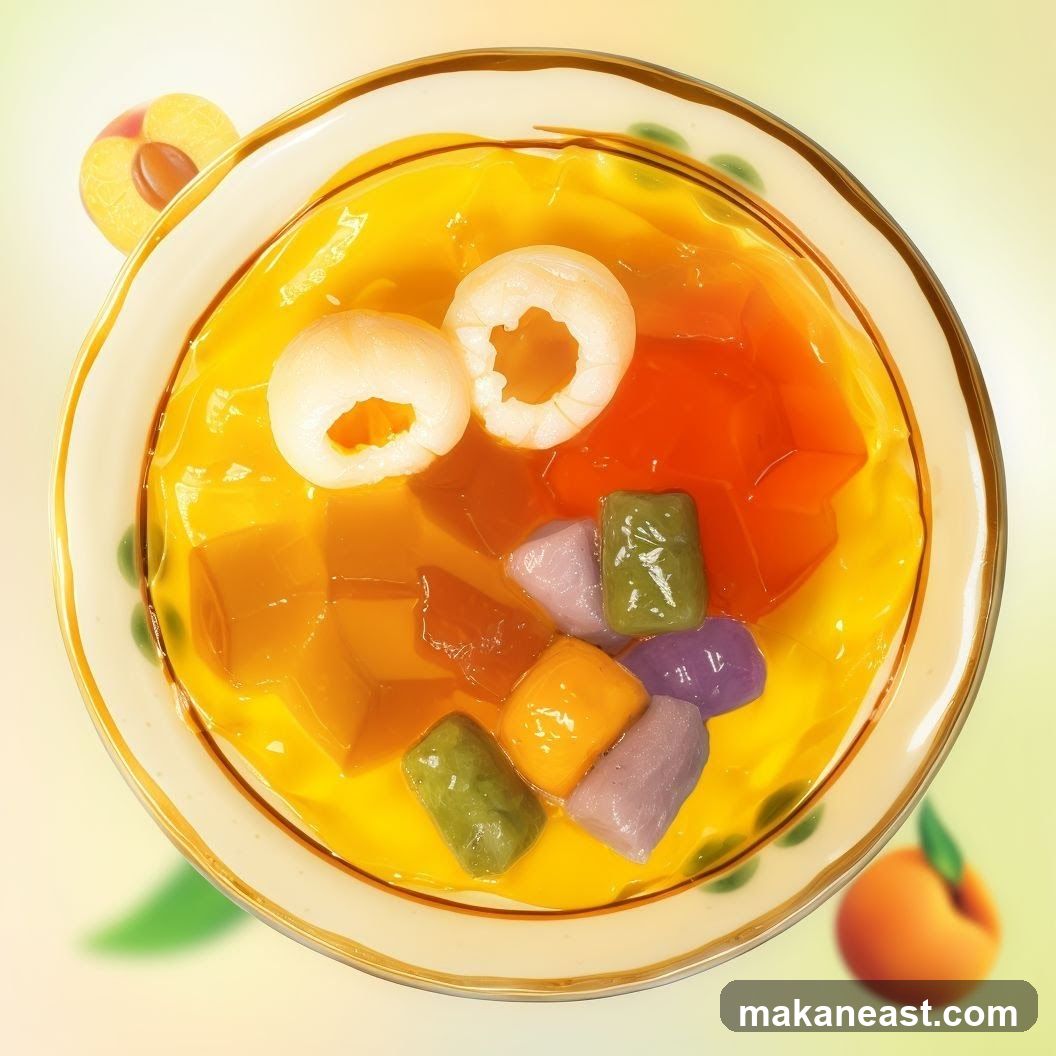 Dessert with Lychee and Jelly