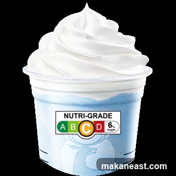 Whipped dessert with Nutri-Grade label