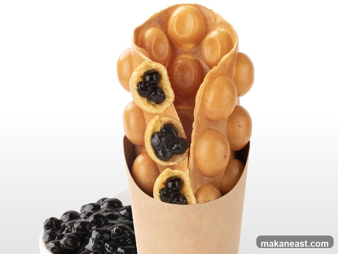 Bubble Waffle with Boba