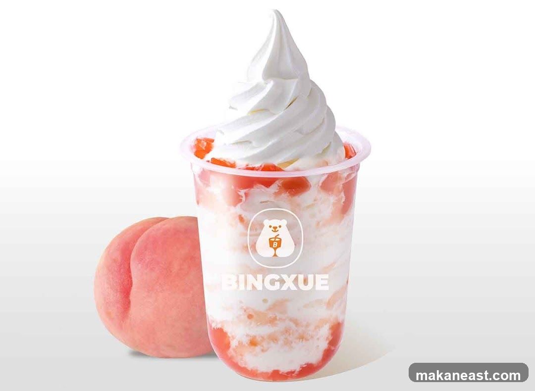 Peach Soft Serve Drink